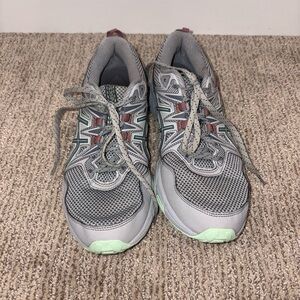 Asics Gray and Mint Gel Athletic Shoes